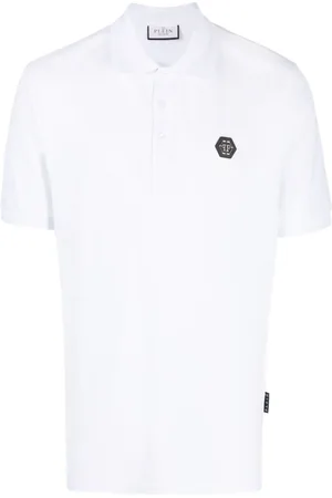 Philipp Plein Logo-patch short-sleeve polo shirt