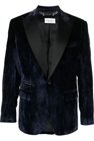 Philipp Plein Single-breasted velvet blazer