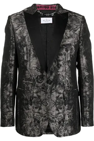Philipp Plein Gothic Plein Jacquard blazer