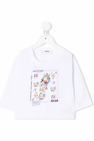 Msgm Floral-print cotton T-shirt