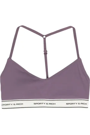 Sporty & Rich Logo-raised sports bralette