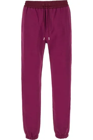 Saint Laurent Embroidered-logo cotton track pants