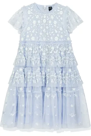 Needle & Thread Floral-embroidered dress