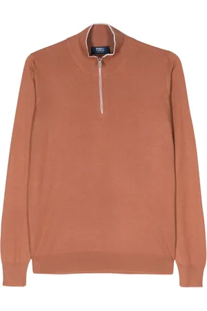 FEDELI Cashmere-silk blend fine-knit jumper