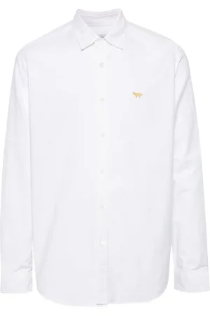 JUNYA WATANABE X Maison Kitsun?? logo-embroidered shirt