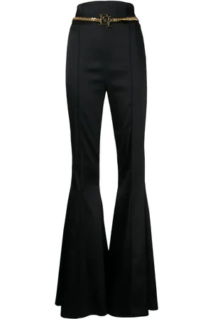Elisabetta Franchi Chain-belt flared trousers