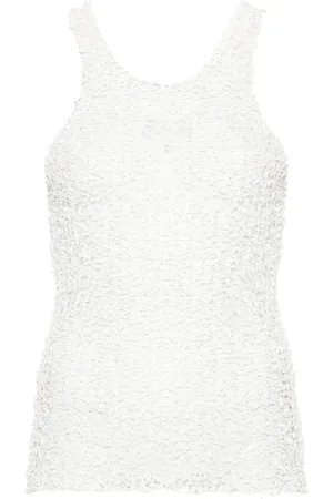 Maison Margiela Sheer open tank top