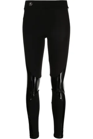 Philipp Plein Panelled mid-rise leggings