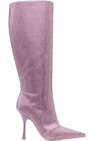 Liu Jo Rhinestone-embellished 110mm knee-high boots