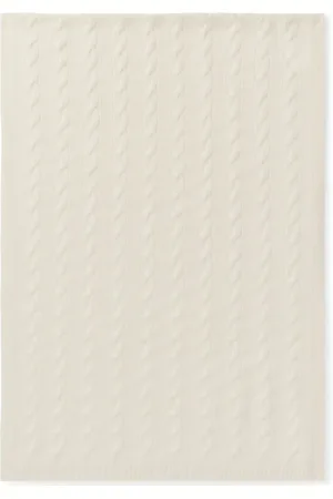 Ralph Lauren Cable-knit cashmere scarf