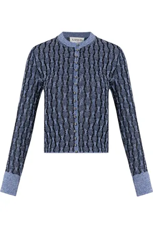 Lanvin Metallic knitted cardigan