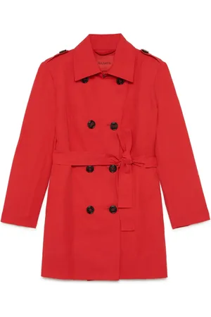 MAX&Co. Kids Belted double-breasted coat