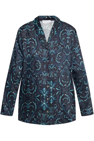 Hanro Graphic-print buttoned pajama shirt