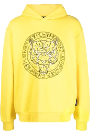 Philipp Plein Logo tiger-print hoodie