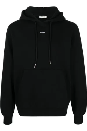 Sandro Logo-print organic cotton hoodie