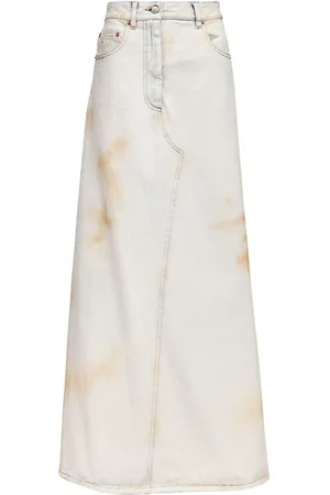 Maison Margiela Logo-patch midi skirt