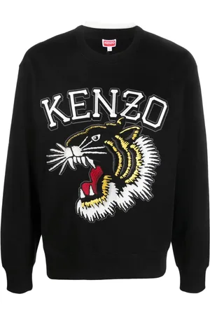 Kenzo Varsity Jungle logo-embroidered cotton sweatshirt