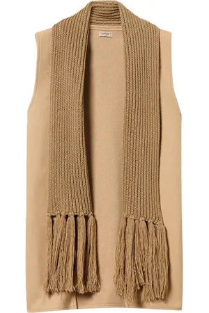 Twin-Set Fringe knitted scarf