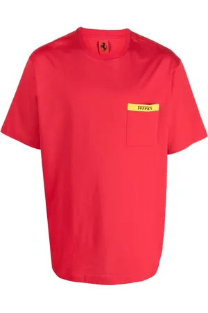 FERRARI Logo-print crew-neck T-shirt