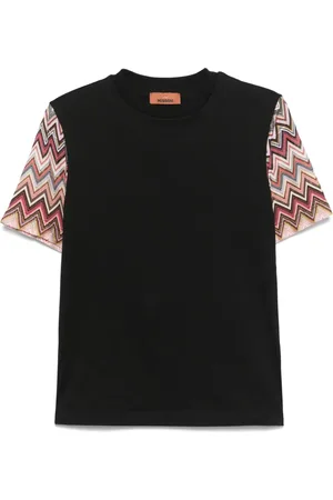 Missoni Crew-neck zigzag-knit T-shirt