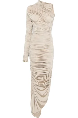 MUGLER Asymmetrical maxi dress