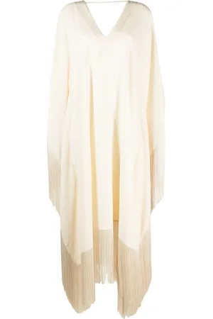 ‎Taller Marmo‎ Fringed-edge kaftan maxi dress