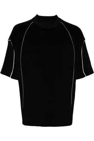 CROQUIS Contrast-trim short-sleeve T-shirt