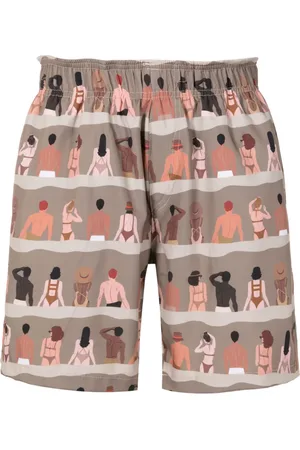 AMIR SLAMA Graphic-print shorts