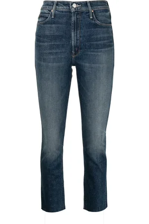 Mother High-rise cropped jeans