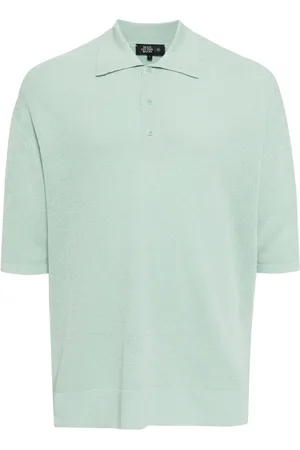 MAN ON THE BOON. Knitted short-sleeve polo shirt