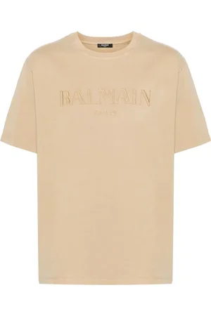 Balmain Logo-embroidered cotton T-shirt