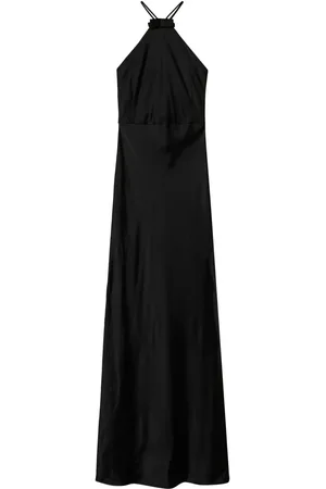 Twin-Set Halterneck satin dress