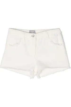 Il gufo Frayed denim shorts