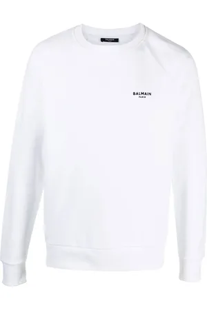 Balmain Flocked-logo sweatshirt