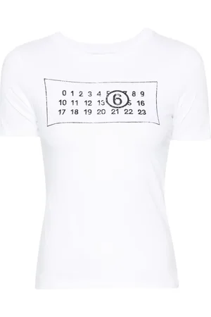 Maison Margiela Numbers-motif cotton T-shirt