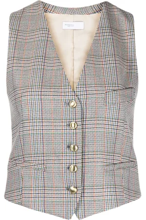 ROSETTA GETTY Tailored-cut V-neck waistcoat