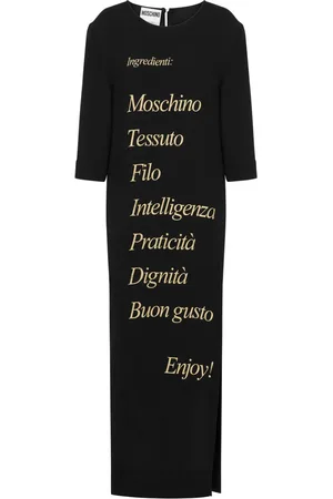 Moschino Text-print round-neck dress