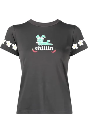 Natasha Zinko Chillin graphic-print T-shirt