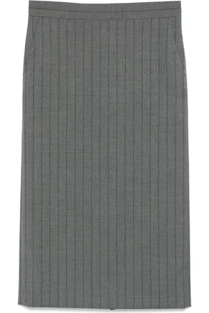 Moschino Striped midi skirt