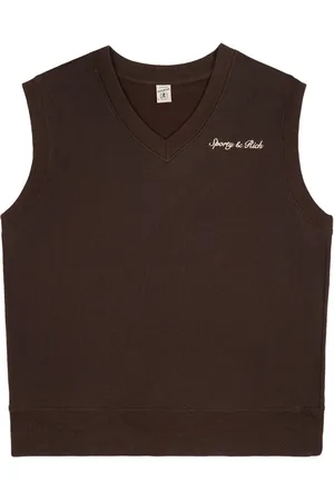 Sporty & Rich Syracuse embroidered cotton vest