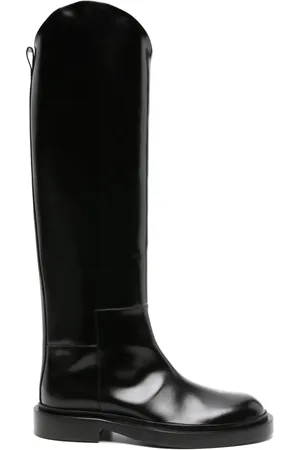 Jil Sander Asymmetric leather boots