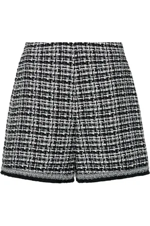 Moncler High-waist tweed shorts
