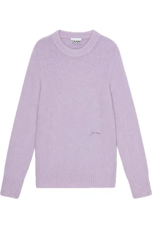 Ganni Brushed long sleeve jumper
