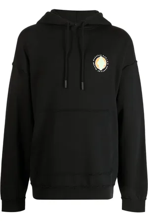 MARCELO BURLON Graphic-print cotton hoodie