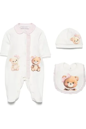 MONNALISA Teddy-bear-print babygrow set