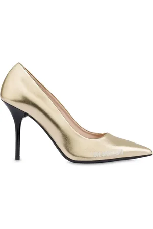 Moschino 95mm metallic pumps