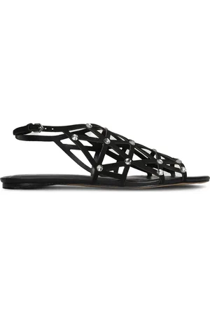 CARRANO Crystal-embellished leather sandals