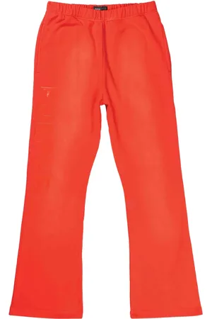 Purple Brand Debossed-logo cotton-fleece track pants