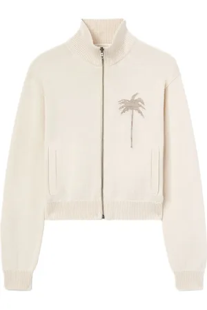 Palm Angels Palm tree knitted track top