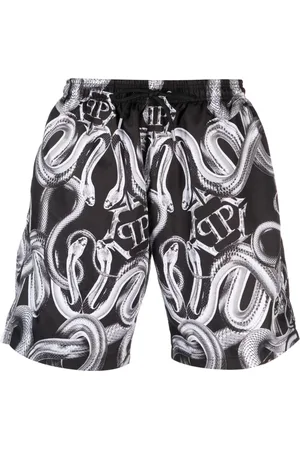Philipp Plein Snake logo-print swim shorts